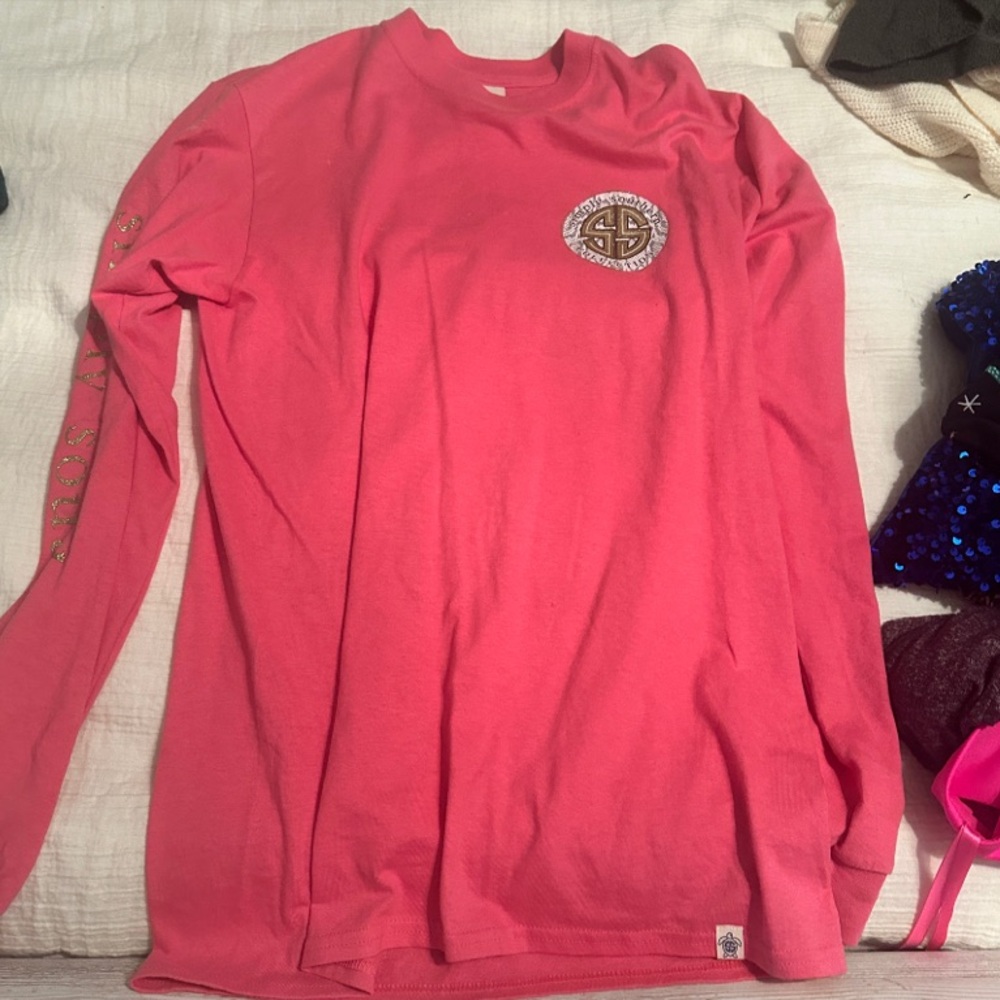 Simply Southern Coral Long Sleeve  Tee